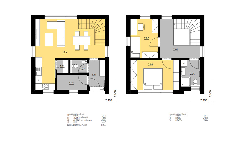 Půdorys - HOUSE4LIFE - Dřevostavby na klíč