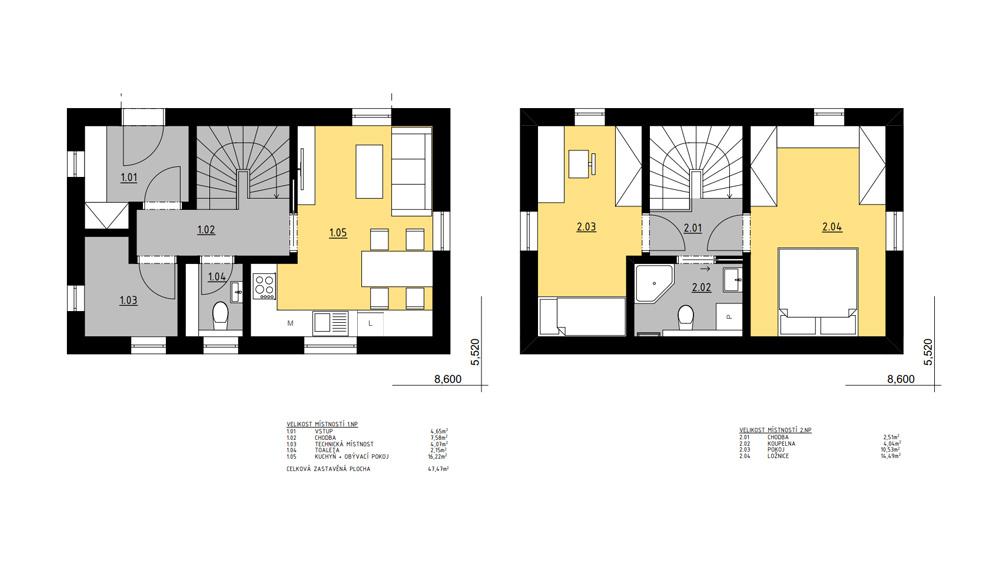 Půdorys - HOUSE4LIFE - Dřevostavby na klíč